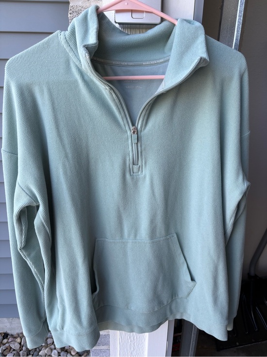Marc By Marc Jacobs Sweaters - Marc By Marc Jacobs Light Sage Green Half-Zip Pullover Sweater